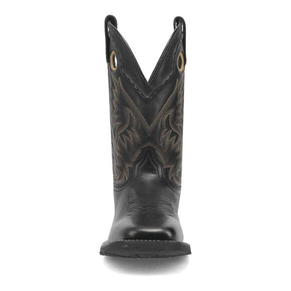 Laredo Kane Black Leather Square Toe‎ Cowboy Boots Men’s 9.5 EW NEW/NIB!! main image 13